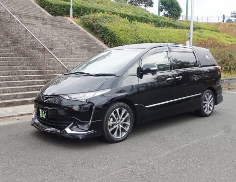 【問い合せ番号23T-045】エスティマ窓埋レザー張り仕様 特別バン型霊柩車